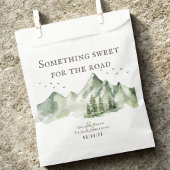 Elegante, grüne Tischnummer Geschenktütchen