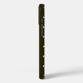 Elegante grüne Tupfen Case-Mate iPhone Hülle (Rückseite / Links)