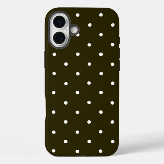 Elegante grüne Tupfen Case-Mate iPhone Hülle (Rückseite)