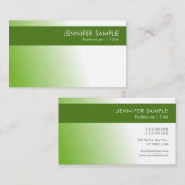 Elegante grüne Umwelt - Natur schützt moderne Visitenkarte (Vorne/Hinten)