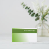 Elegante grüne Umwelt - Natur schützt moderne Visitenkarte (Stehend Vorderseite)