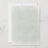 Elegante, grüne Verlobung Einladung (Rückseite)