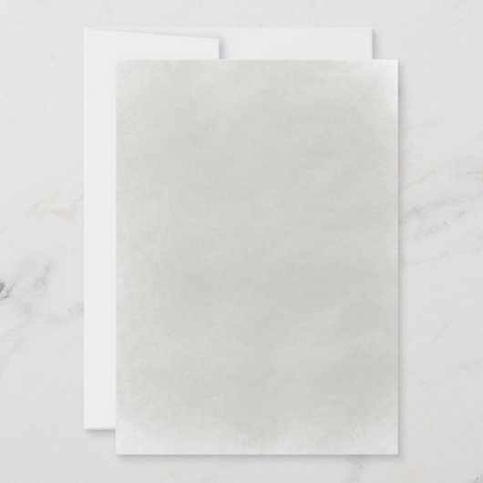 Elegante, grüne Verlobung Einladung (Rückseite)