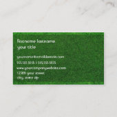 Elegante grüne Visitenkarte (Rückseite)