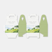 Elegante Grüne Wasserfarbenwelt Landschaft Hügel B Geschenkschachtel (Ungefaltet)