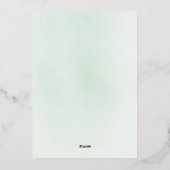 Elegante Grüne Weinroute Mendrisiotto Folieneinladung (Rückseite)