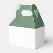 Elegante Grünfolien Geschenkschachtel (Rückseite)