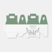 Elegante Grünfolien Geschenkschachtel (Ungefaltet)