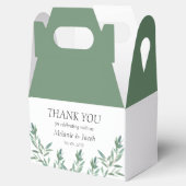 Elegante Grünfolien Geschenkschachtel (Geöffnet)