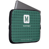 Elegante grünlich graue Laptoptasche Laptopschutzhülle (Vorne Rechts)