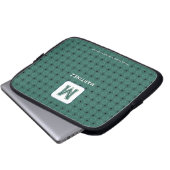 Elegante grünlich graue Laptoptasche Laptopschutzhülle (Vorne Knopf)