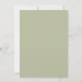 Elegante Grünpflanzen Botanicals - Hellgrün Einladung (Rückseite)
