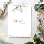 Elegante Grünpflanzen Minimalistische Probe Abende Einladung