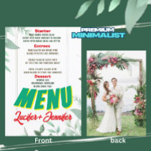 Elegante Grünpflanzen Minimalistisches Foto Hochze