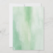 Elegante Grünpflanzen Moderne Babydusche UAWG Einladung (Rückseite)