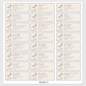 Elegante Guest Address Labels (Blatt)