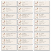 Elegante Guest Address Labels (Vorderseite)