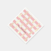 Elegante, gürtelförmige Ananas-Rose Serviette (Ecke)