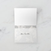 Elegante Häkelarbeit-Spitze danken Ihnen zu Dankeskarte (Innenseite)