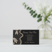 Elegante Häkelarbeit-Spitze - handgemachte Visitenkarte (Stehend Vorderseite)