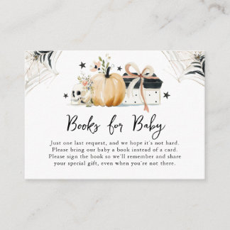Elegante Halloween-Bücher für Baby Begleitkarte