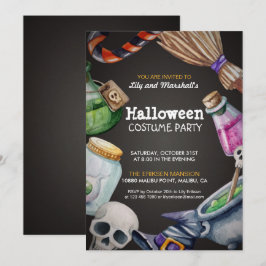 Elegante Halloween Costume Party Einladung