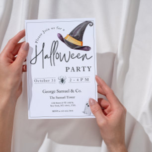 Elegante Halloween-Einladung für das Firmenbüro Einladung