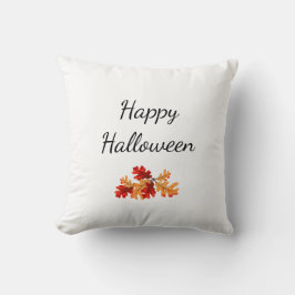 Elegante Halloween Fall Foliage Red Orange Blätter Kissen