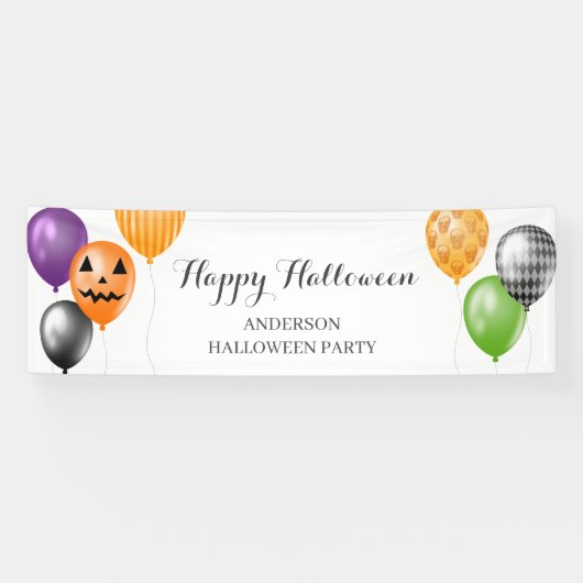 Elegante Halloween-Party Banner (Horizontal)