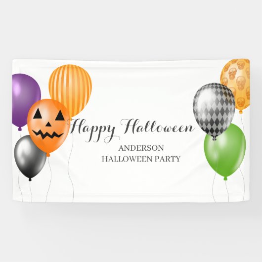 Elegante Halloween-Party Banner (Horizontal)