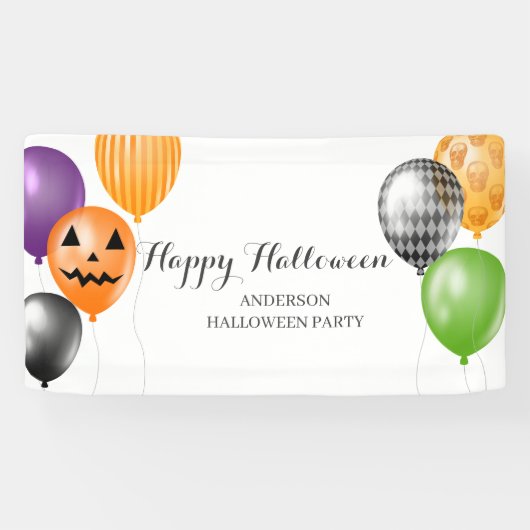 Elegante Halloween-Party Banner (Horizontal)