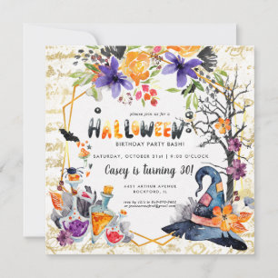 Elegante Halloween-Party-Einladung
