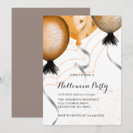 Elegante Halloween-Party  Einladung