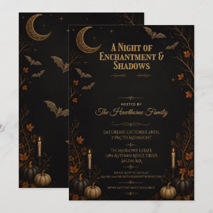 Elegante Halloween-Party-Feier Einladung