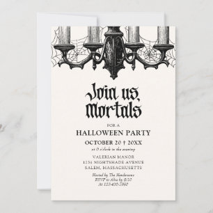 Elegante Halloween-Party mit Spuk Einladung