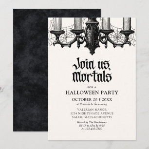 Elegante Halloween-Party mit Spuk Einladung