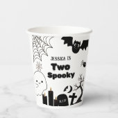 Elegante Halloween-Party Pappbecher (Rückseite)