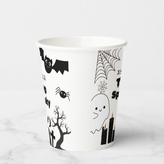 Elegante Halloween-Party Pappbecher (Links)