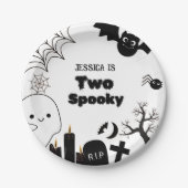 Elegante Halloween-Party Pappteller (Vorderseite)