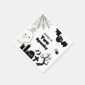 Elegante Halloween-Party Serviette (Ecke)