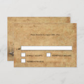 Elegante Halloween-RSVP-Karte RSVP Karte (Vorne/Hinten)