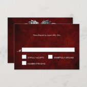 Elegante Halloween-RSVP-Karte RSVP Karte (Vorne/Hinten)