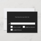 Elegante Halloween-RSVP-Karte RSVP Karte (Vorderseite)