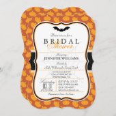Elegante Halloween Themed Bridal Dusche Einladung (Vorne/Hinten)