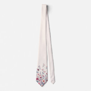 Elegante Halstuch mit Blumenmuster Krawatte