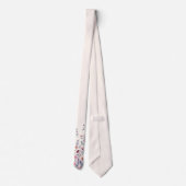Elegante Halstuch mit Blumenmuster Krawatte (Rückseite)
