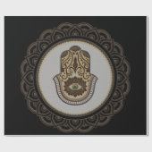 Elegante Hamsa Hand, Geschenkpapier (Flach)
