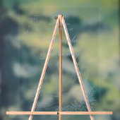 Elegante Hand Drawn Dusty Blue Wedding Willkommen Acrylschild (Neutral)