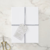 Elegante Hand gezeichnet Blütengrün danke Geschenkanhänger (Mit Garn)