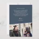 Elegante Hand-Letter-Dankeschön-Karte Dankeskarte (Rückseite)